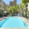 a swimming pool in a resort