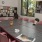 a room with a table and chairs