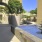 a large fountain in the courtyard